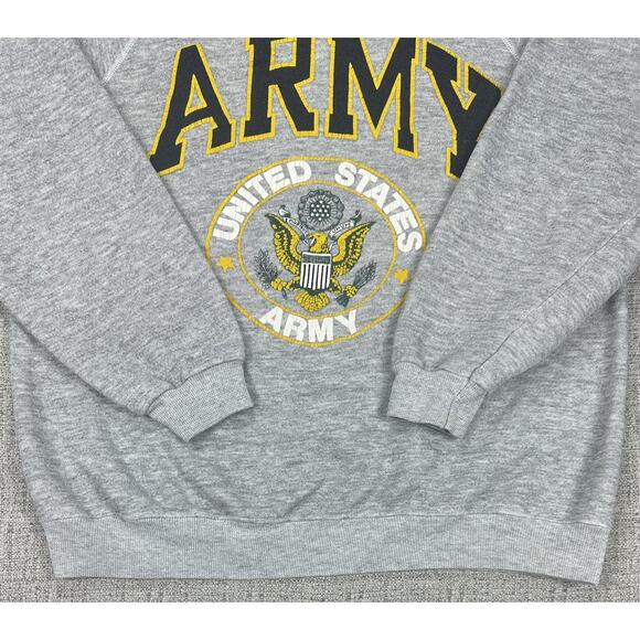 Vintage United States Army Sweatshirt Mens Large Hanes Military Crewneck 90s USA - Picture 4 of 11